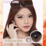 BROWN CONTACTS - EOS PRINCESS TORIC KV3 BROWN ASTIGMATISM LENSES - Lens Beauty Queen