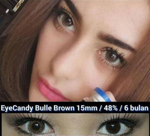 COLORED CONTACTS CANDY BULLE BROWN - Lens Beauty Queen
