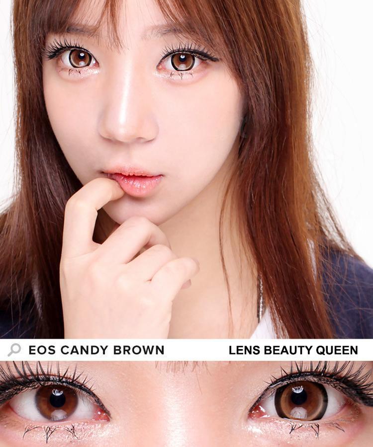 COLORED CONTACTS EOS CANDY SUGAR BROWN - Lens Beauty Queen