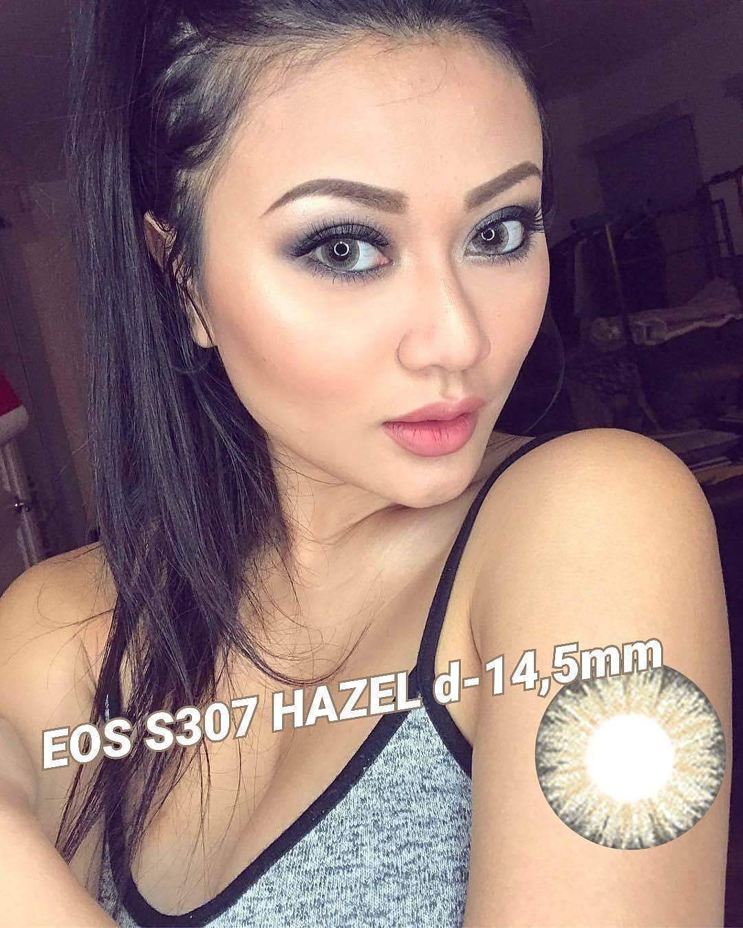 COLORED CONTACTS EOS S307 ELLENA BERRY HAZEL - Lens Beauty Queen