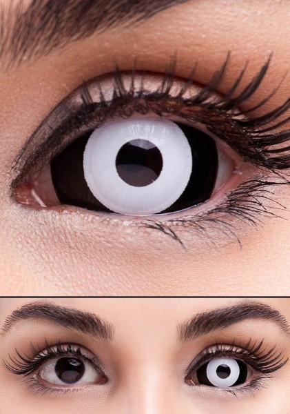 COLORED CONTACTS FULL EYES SCLERA DARK DRACULA - Lens Beauty Queen