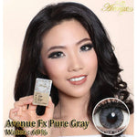COLORED CONTACTS AVENUE FX PURE GRAY (DARK GRAY) - Lens Beauty Queen