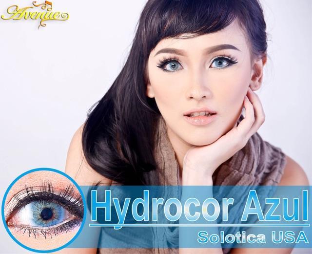 COLORED CONTACTS HYDROCOR AVENUE SOLOTICA AZUL BLUE - Lens Beauty Queen