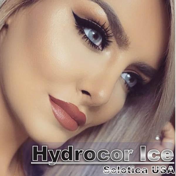 COLORED CONTACTS HYDROCOR AVENUE SOLOTICA ICE GRAY - Lens Beauty Queen