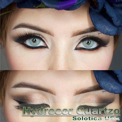 COLORED CONTACTS HYDROCOR AVENUE SOLOTICA QUARTZO (GRAY GREEN) - Lens Beauty Queen