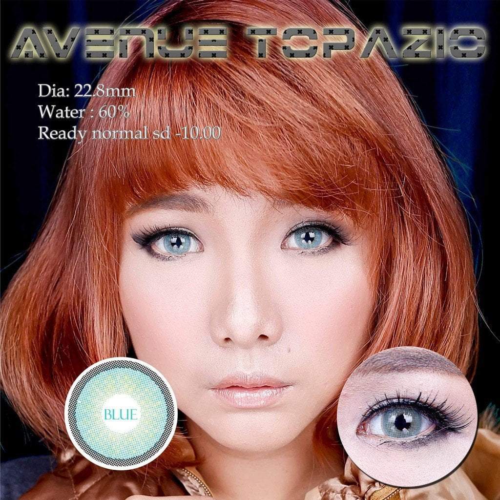 COLORED CONTACTS AVENUE TOPAZIO BLUE - Lens Beauty Queen