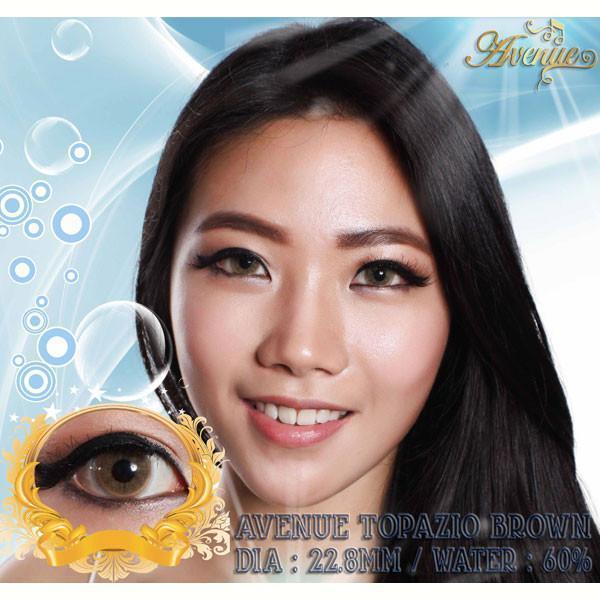 COLORED CONTACTS AVENUE TOPAZIO BROWN - Lens Beauty Queen