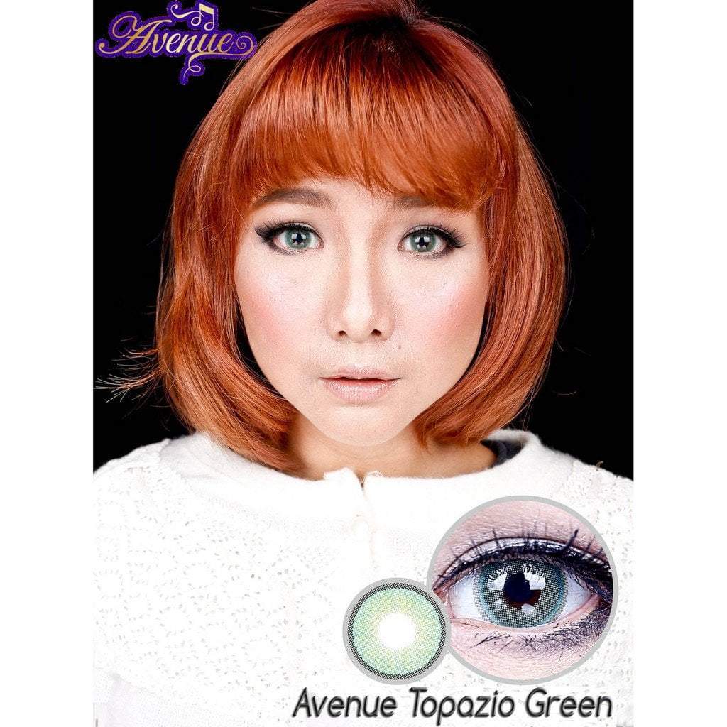 COLORED CONTACTS AVENUE TOPAZIO GREEN - Lens Beauty Queen
