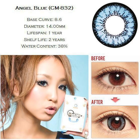 BLUE CONTACTS - GEO ANGEL BLUE - Lens Beauty Queen