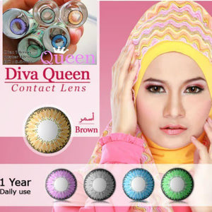 BROWN CONTACTS - DIVA QUEEN BROWN - Lens Beauty Queen