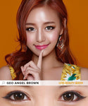 BROWN CONTACTS - GEO ANGEL BROWN - Lens Beauty Queen