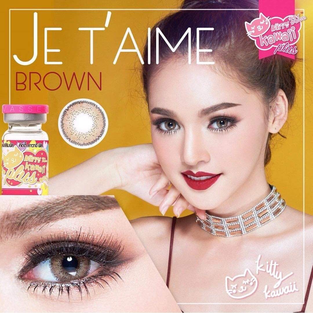 COLORED CONTACTS KITTY JETAIME BROWN - Lens Beauty Queen
