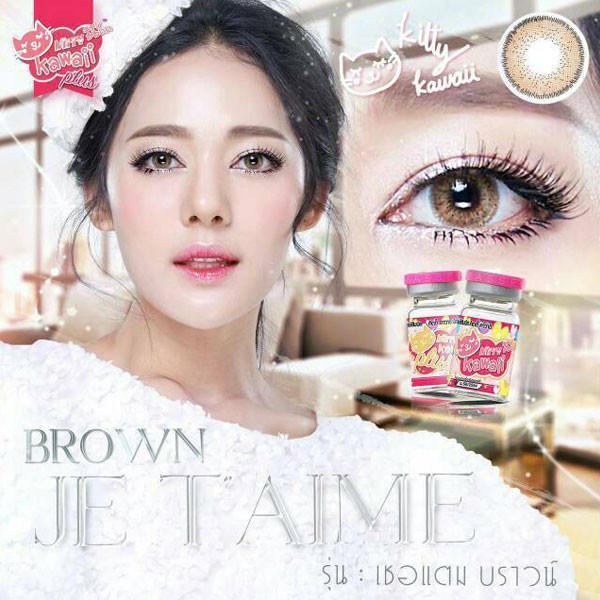 COLORED CONTACTS KITTY JETAIME BROWN - Lens Beauty Queen