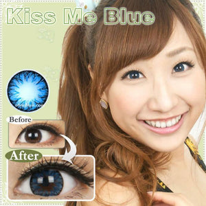 COLORED CONTACTS KITTY KISS ME BLUE - Lens Beauty Queen