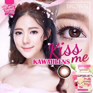 COLORED CONTACTS KITTY KISS ME BROWN - Lens Beauty Queen
