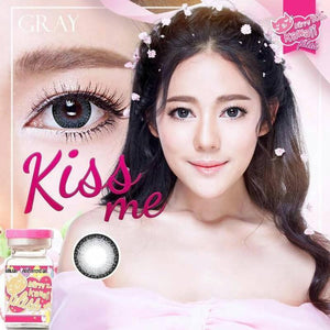COLORED CONTACTS KITTY KISS ME GRAY - Lens Beauty Queen