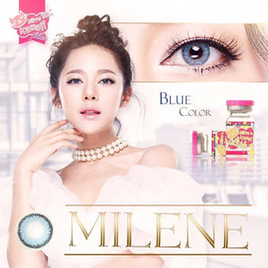 COLORED CONTACTS KITTY MINI MILENE BLUE - Lens Beauty Queen
