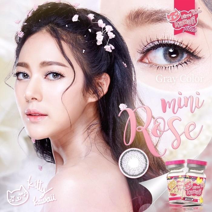 COLORED CONTACTS KITTY MINI ROSE GRAY - Lens Beauty Queen