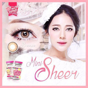 COLORED CONTACTS KITTY MINI SHEER BROWN - Lens Beauty Queen