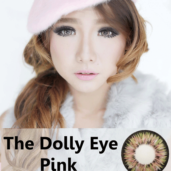 COLORED CONTACTS DOLLY EYE PINK - Lens Beauty Queen