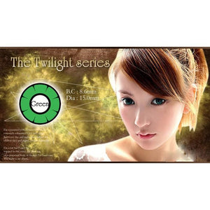 COLORED CONTACTS DOLLY EYE TWILIGHT GREEN - Lens Beauty Queen