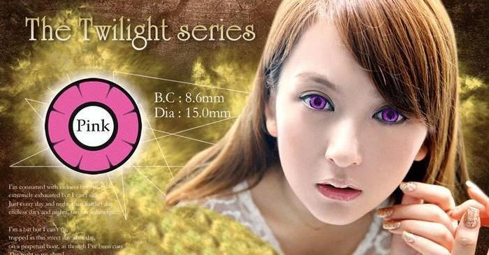 COLORED CONTACTS DOLLY EYE TWILIGHT PINK - Lens Beauty Queen