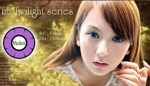 COLORED CONTACTS DOLLY EYE TWILIGHT VIOLET - Lens Beauty Queen