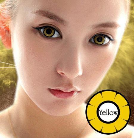 grond duurzame grondstof Stereotype COLORED CONTACTS DOLLY EYE TWILIGHT YELLOW - Lens Beauty Queen