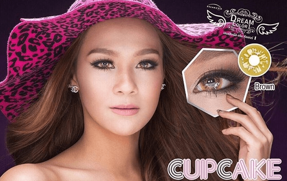 COLORED CONTACTS DREAM COLOR CUPCAKE BROWN - Lens Beauty Queen