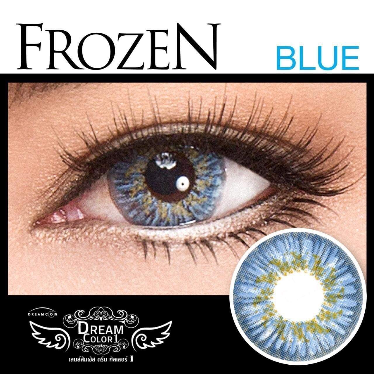 COLORED CONTACTS DREAM COLOR FROZEN BLUE - Lens Beauty Queen