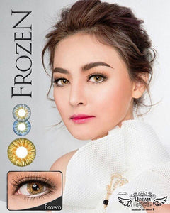 COLORED CONTACTS DREAM COLOR FROZEN BROWN - Lens Beauty Queen