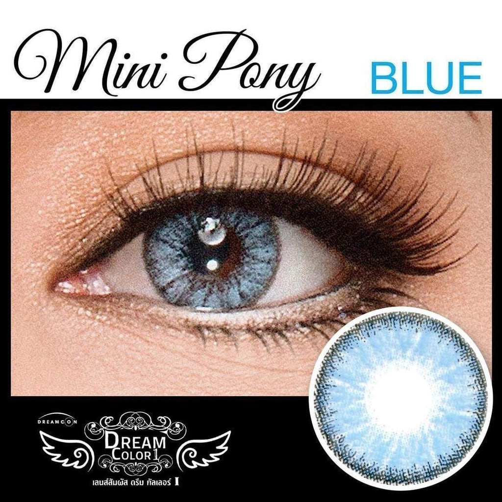 COLORED CONTACTS DREAM COLOR MINI PONY BLUE - Lens Beauty Queen