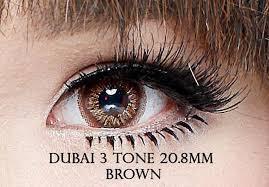 COLORED CONTACTS DUBAI 3TONES BROWN - Lens Beauty Queen