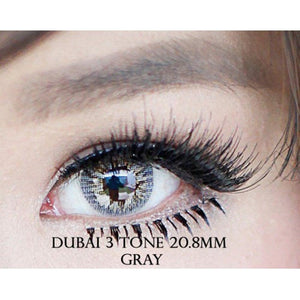 COLORED CONTACTS DUBAI 3TONES GRAY - Lens Beauty Queen