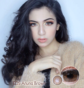 COLORED CONTACTS EOS ANUNA 3TONE BROWN - Lens Beauty Queen