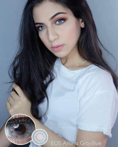 COLORED CONTACTS EOS ANUNA 3TONE GRAY BLUE - Lens Beauty Queen
