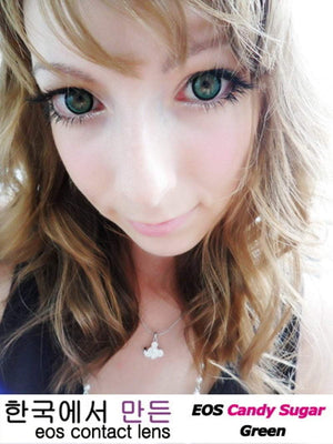 COLORED CONTACTS EOS CANDY SUGAR GREEN - Lens Beauty Queen
