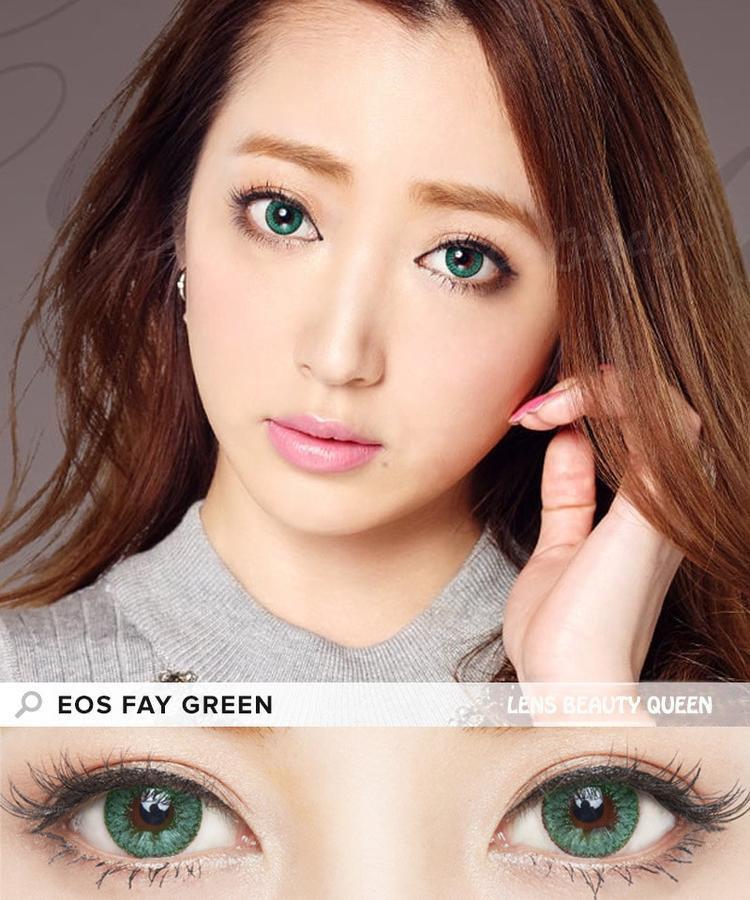 COLORED CONTACTS EOS FAY GREEN - Lens Beauty Queen