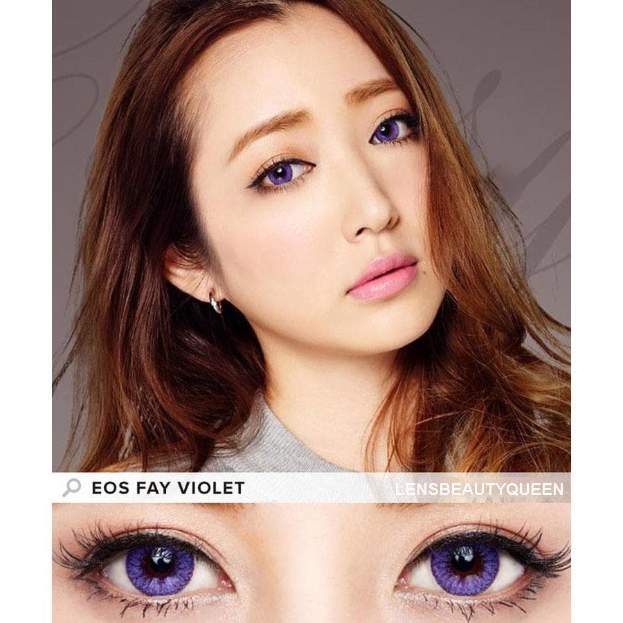 COLORED CONTACTS EOS FAY VIOLET - Lens Beauty Queen