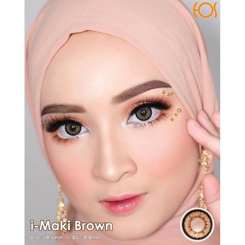 COLORED CONTACTS EOS MAKI BROWN lensbeautyqueen