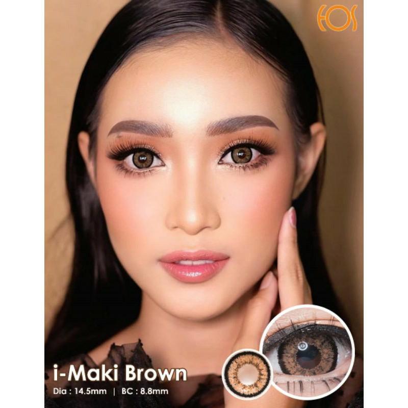 COLORED CONTACTS EOS MAKI BROWN lensbeautyqueen
