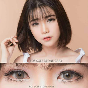 COLORED CONTACTS EOS SOLE 3TONE GRAY - Lens Beauty Queen