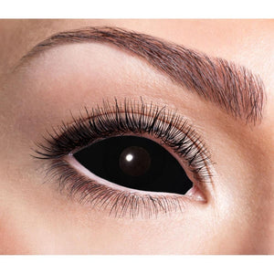 COLORED CONTACTS FULL EYES SCLERA BLACK - Lens Beauty Queen