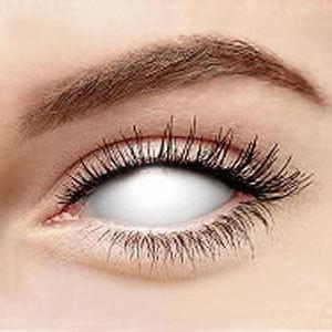 COLORED CONTACTS FULL EYES SCLERA WHITE BLIND - Lens Beauty Queen