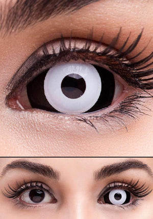 COLORED CONTACTS FULL EYES SCLERA WHITE OUT - Lens Beauty Queen