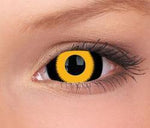 COLORED CONTACTS FULL EYES SCLERA YELLOW GHOUL - Lens Beauty Queen