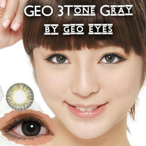 COLORED CONTACTS GEO 3 TONE GRAY - Lens Beauty Queen
