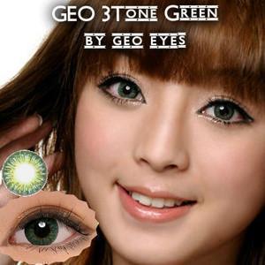 COLORED CONTACTS GEO 3 TONE GREEN - Lens Beauty Queen