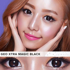COLORED CONTACTS GEO EXTRA MAGIC BLACK XCK-105 - Lens Beauty Queen