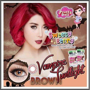 COLORED CONTACTS LITTLE VAMPIRE BROWN - Lens Beauty Queen